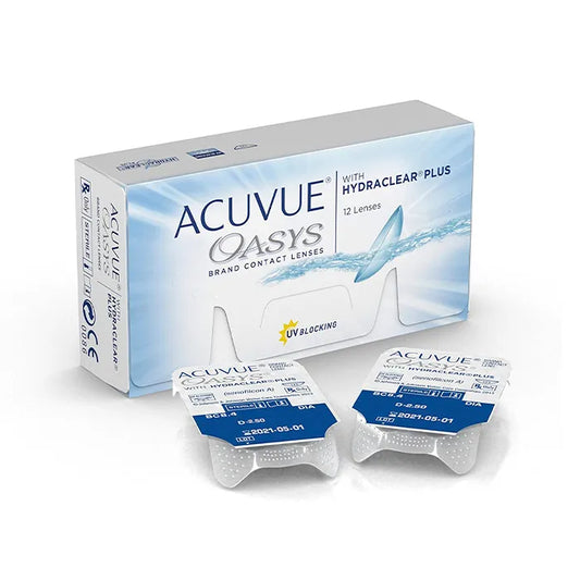 Lentilles de contact Acuvue Oasys Hydraclear, renouvellement toutes les 2 semaines, -2,25 BC/8,4, 12 unités