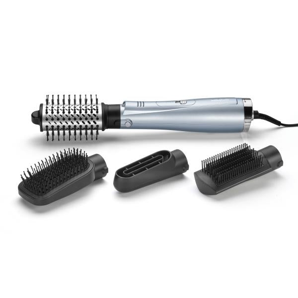 BaByliss Hydro-Fusion Hydro Fusion Smooth & Shape Spazzola ad aria calda Caldo Grigio, Argento 1000 W 2,5 m