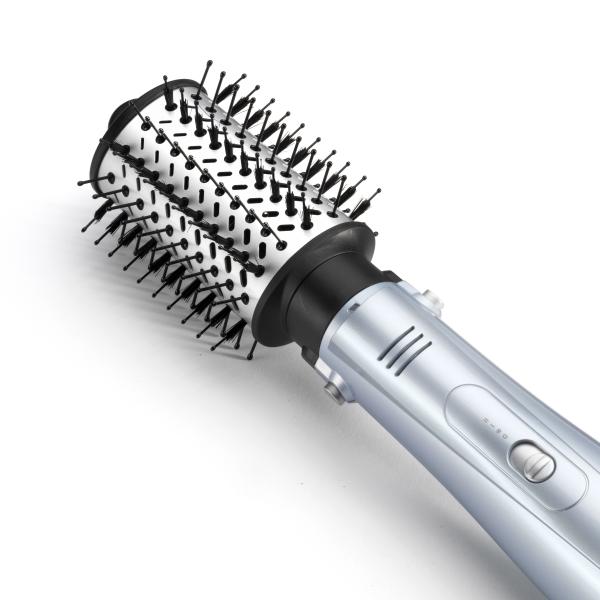 BaByliss Hydro-Fusion Hydro Fusion Smooth & Shape Spazzola ad aria calda Caldo Grigio, Argento 1000 W 2,5 m