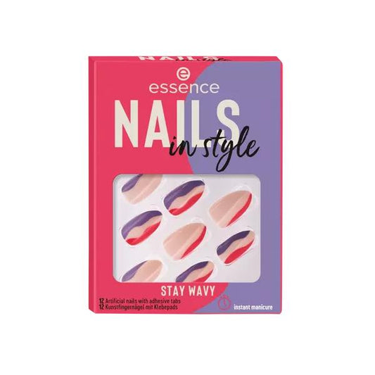 Essence Cosmetics Nails In Style Uas Artificiales Stay Wavy 12 U