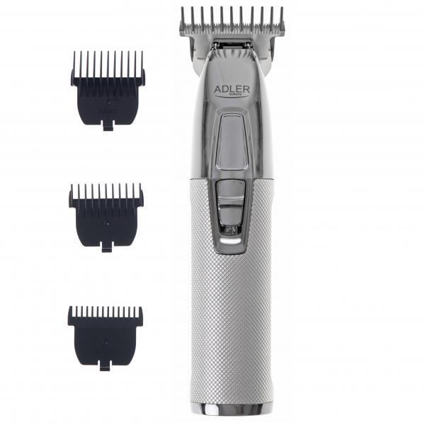 Adler AD 2836S regolabarba Batteria 4 6 mm Argento