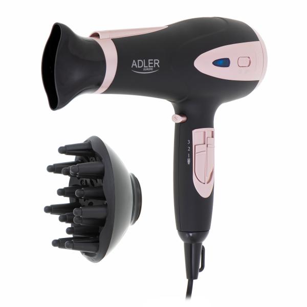 Adler AD 2248B asciuga capelli 2200 W Nero