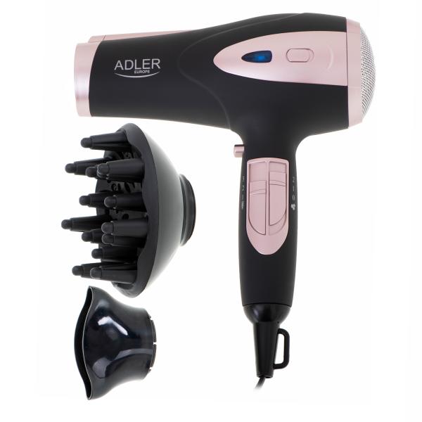 Adler AD 2248B asciuga capelli 2200 W Nero