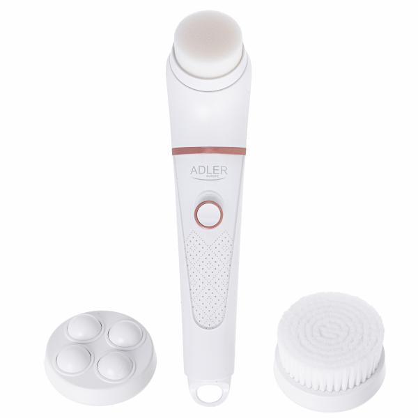 Adler AD 2178 spazzola per la pulizia del viso Spazzola vibrante e rotante Bianco Batteria