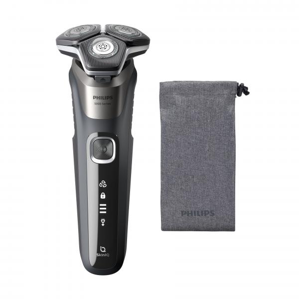 Philips SHAVER Series 5000 S5887/10 rasoio elettrico Rotazione Trimmer Grigio