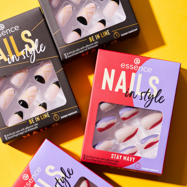 Essence Cosmetics Nails In Style Uas Artificiales 15-Keep It Basic 12 U 