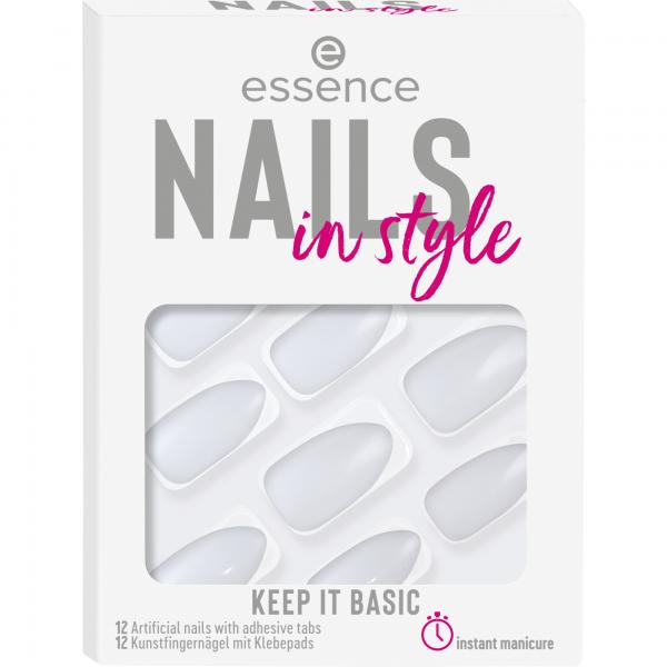 Essence Cosmetics Nails In Style Uas Artificiales 15-Keep It Basic 12 U