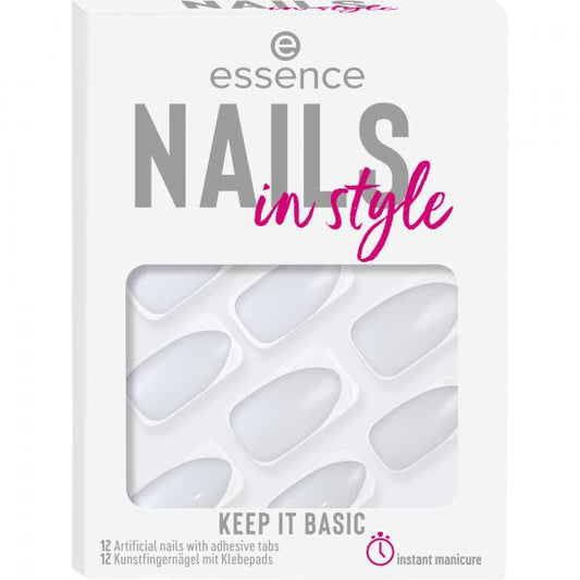 Essence Cosmetics Nails In Style Uas Artificiales 15-Keep It Basic 12 U