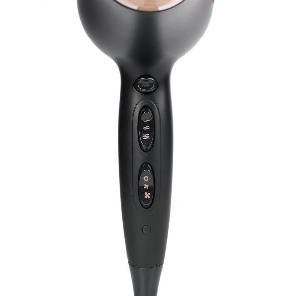 Tristar HD-2451 asciuga capelli 2000 W Nero, Trasparente