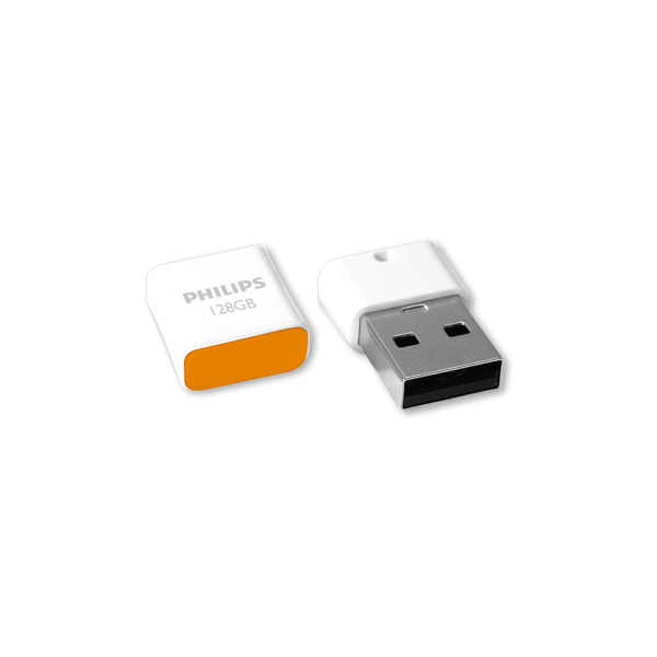 Philips Pico unità flash USB 128 GB USB tipo A 2.0 Arancione, Bianco