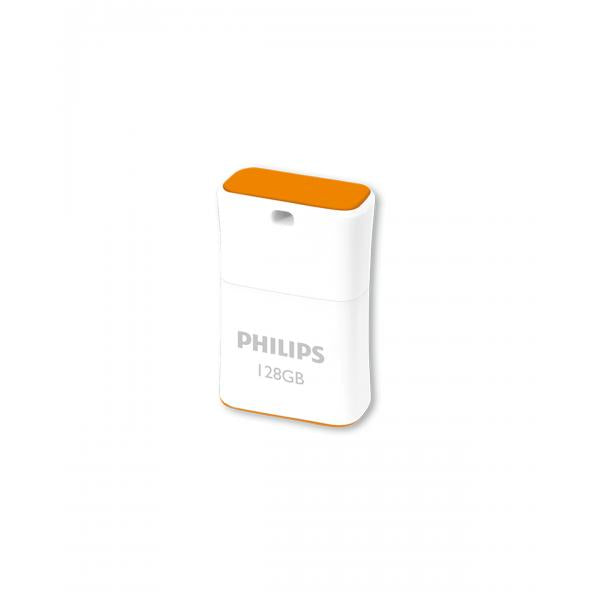 Philips Pico unità flash USB 128 GB USB tipo A 2.0 Arancione, Bianco