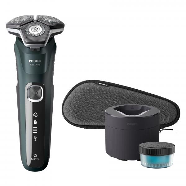 Philips SHAVER Series 5000 S5884/50 rasoio elettrico Rotazione Trimmer Nero, Verde