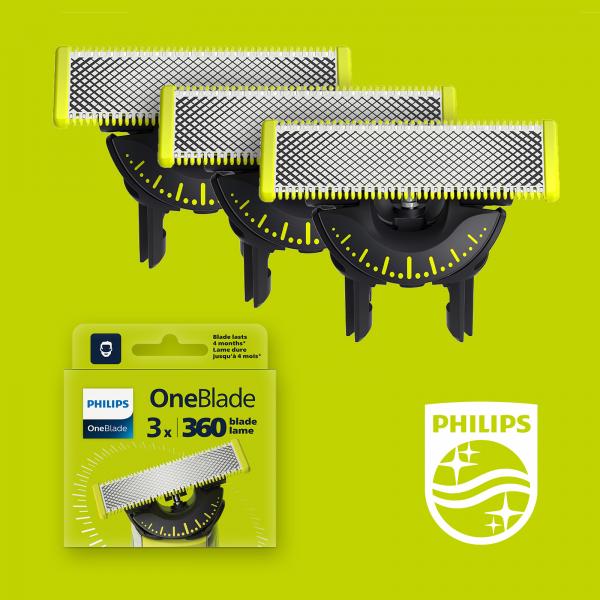 Philips Norelco OneBlade OneBlade QP430/50 Lama di ricambio 360