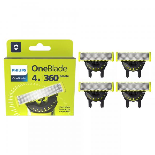 Philips Norelco OneBlade OneBlade QP440/50 Lama di ricambio 360 (Philips QP440/50 OneBlade Replaceable)