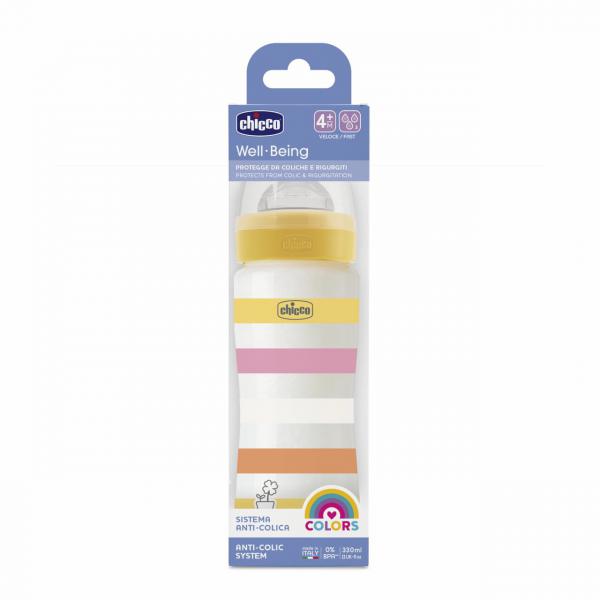 Chicco Well Being Anti-Colic Bottle 4m+ 330ml