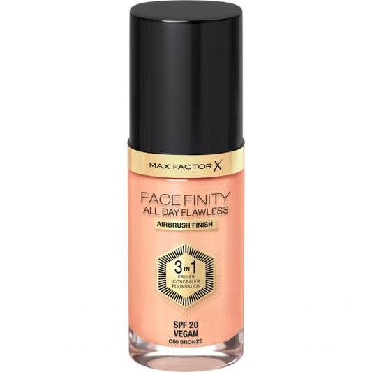 Max Factor Facefinity 3in1 Primer, Concealer y Foundation 80-Bronze 30ml