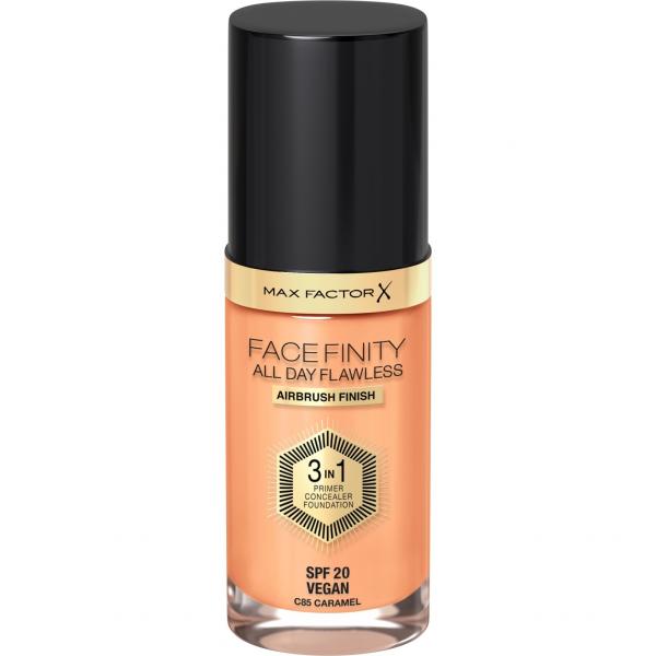 Max Factor Facefinity 3in1 Primer, Concealer y Foundation 85-Caramel 30ml
