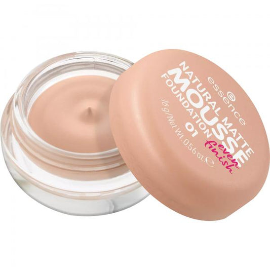 Essence Cosmetics Natural Matte Base Maquillaje En Mousse 01 16g