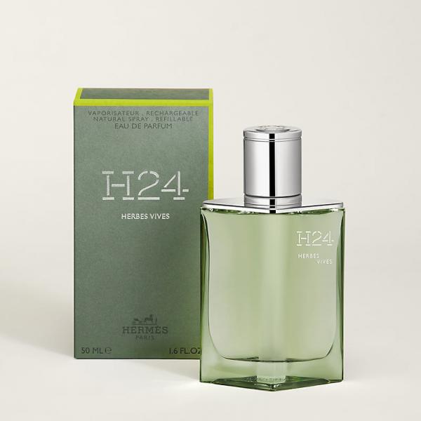 Hermès H24 Herbes Vives Eau De Parfum Spray 50ml Rechargeable