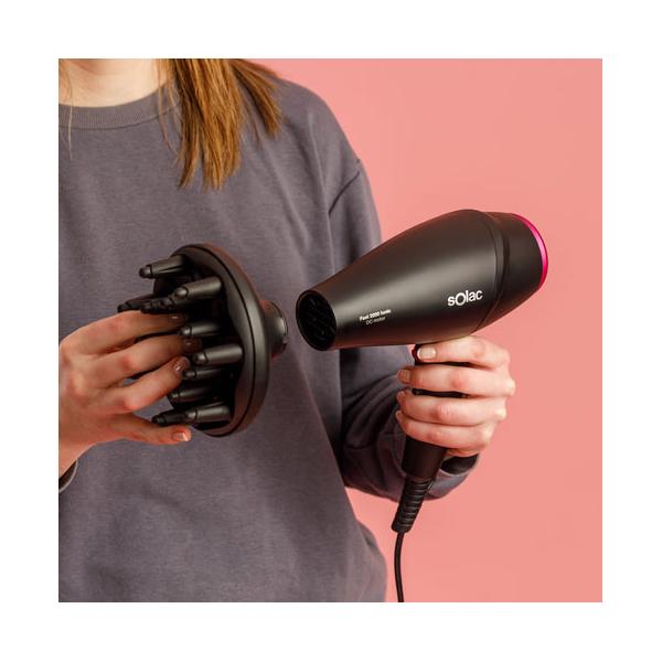 SOLAC Hair Dryer Fast 2200 Ionic Black