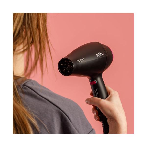SOLAC Hair Dryer Fast 2200 Ionic Black