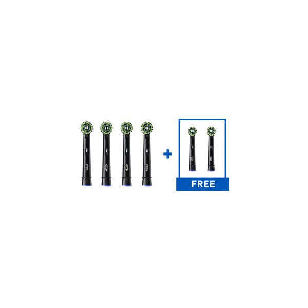 Oral-B Pro Cross Action Black Refill 6 Units