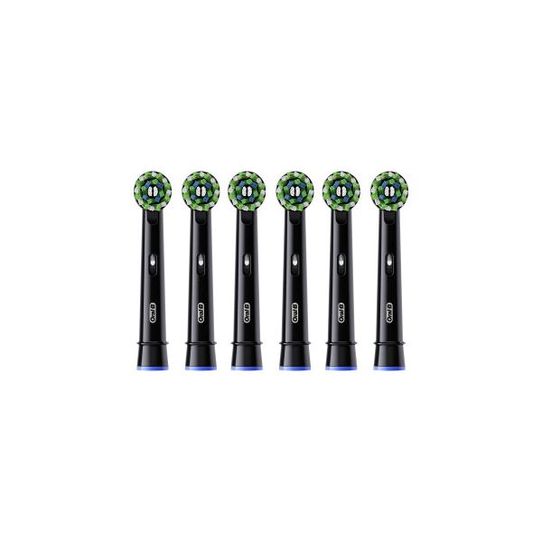Oral-B Pro Cross Action Black Refill 6 Units