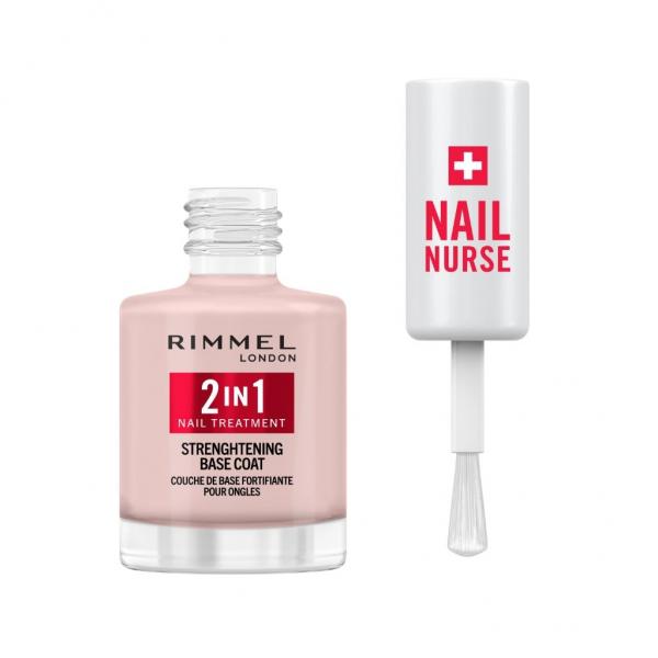 Rimmel London Nail Nurse 2 In 1 Tratamiento De Uas y Base Coat 12ml