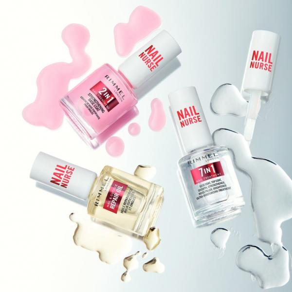 Rimmel London Nail Nurse 2 In 1 Tratamiento De Uas y Base Coat 12ml