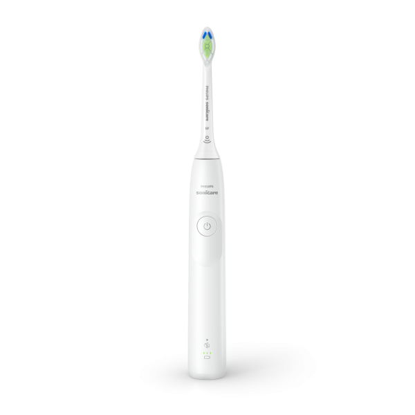 Philips Sonicare serie 5300 Sonicare Spazzolino elettrico sonico con base di ricarica e sensore di pressione colore bianco HX7108/02 (Philips Series 5300 HX7108/02 Recharge)