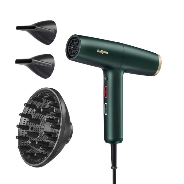 BaByliss Air Power Pro asciuga capelli 1700 W Oro, Verde