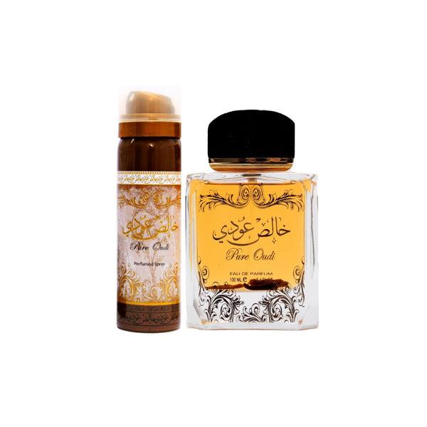 Lattafa Pure Oudi Eau De Parfum 100ml Spray Desodorante 50ml Spray