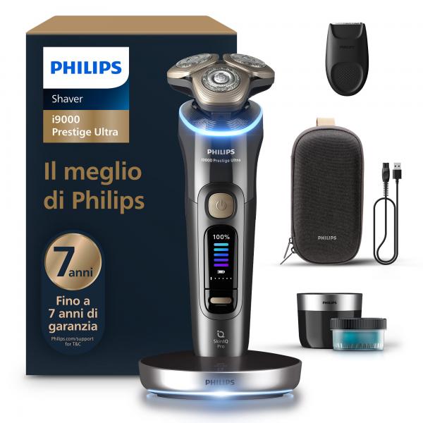 Philips i9000 Prestige Ultra XP9402/31 Rasoio elettrico Wet & Dry con SkinIQ Pro