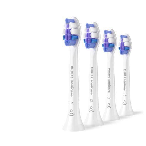 Philips Sensitive HX6054/87 Confezione da 4 testine (Philips Sensitive HX6054/87 4 pack bru)
