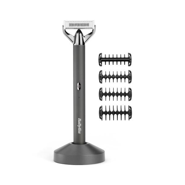 BaByliss Super-X Metal OT996E regolabarba Batteria 5 5 mm Bagnato e secco Argento
