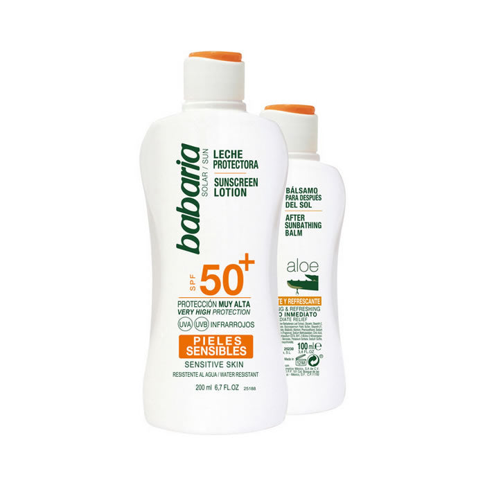Lotion solaire Babaria Sun SPF50 Plus 200 ml, lot de 2