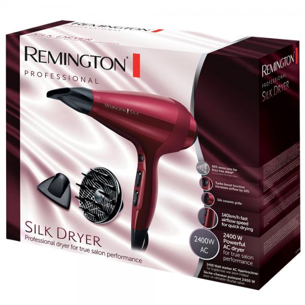 Remington Asciugacapelli T Studio Silk 2400 W Rosso