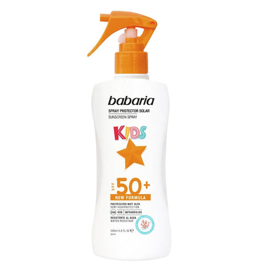 Spray solaire Babaria à l'aloe vera pour enfants SPF50+ 200 ml