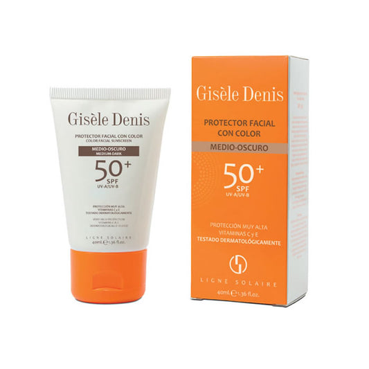 Gisèle Denis Crème Solaire Visage Colorée SPF50+ Teint Moyen/Foncé 40ml