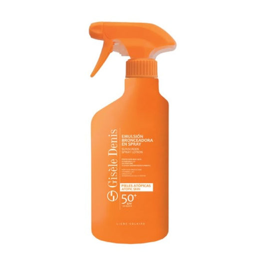Émulsion autobronzante Gisèle Denis pour peaux atopiques SPF50 + Spray 300 ml