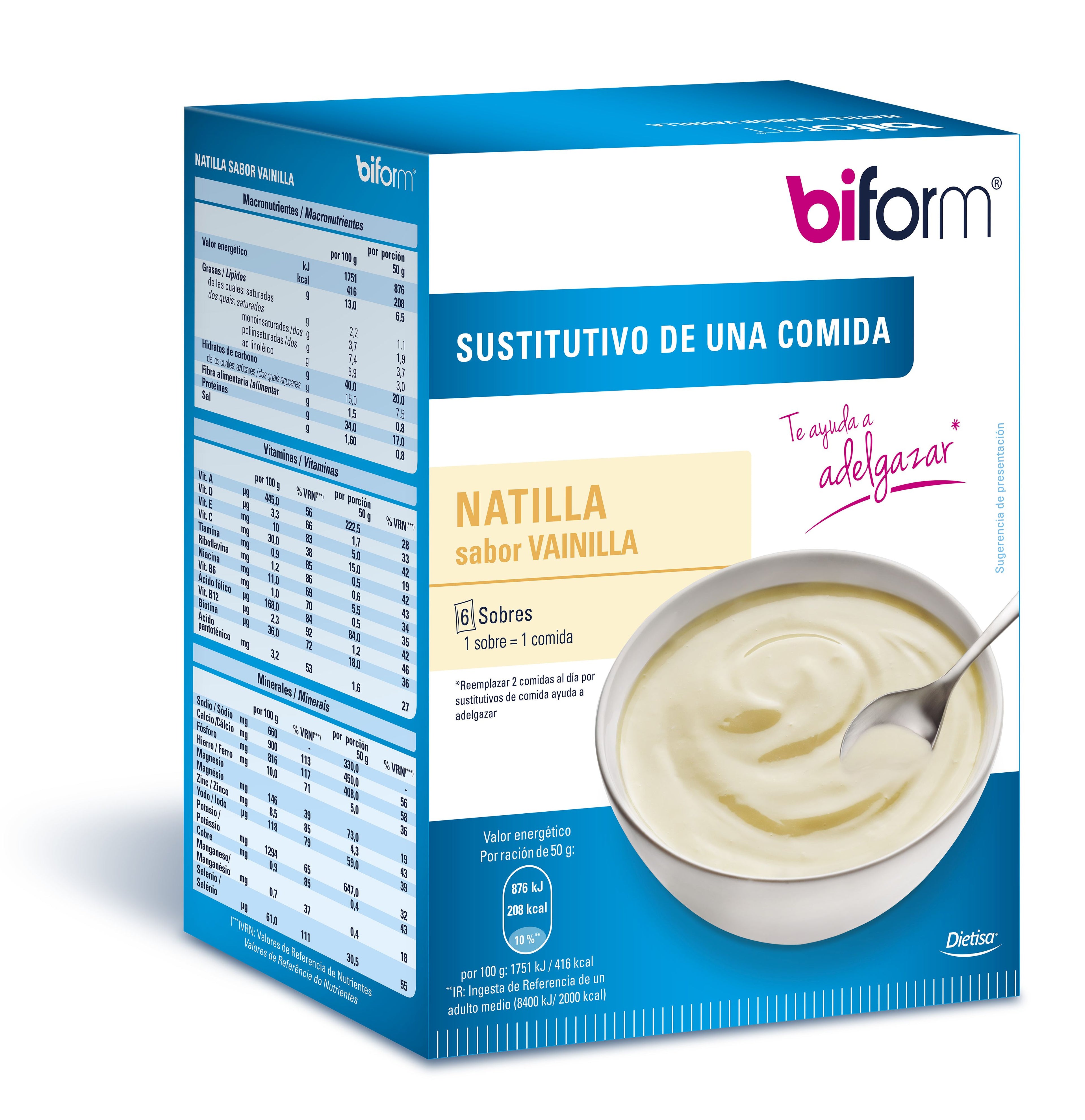 Biform Cream Vainilla 6 Sobres