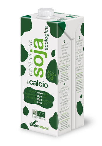 Alecosor Pack Leche Soja Bio avec Calcium 6 X 1 Litre