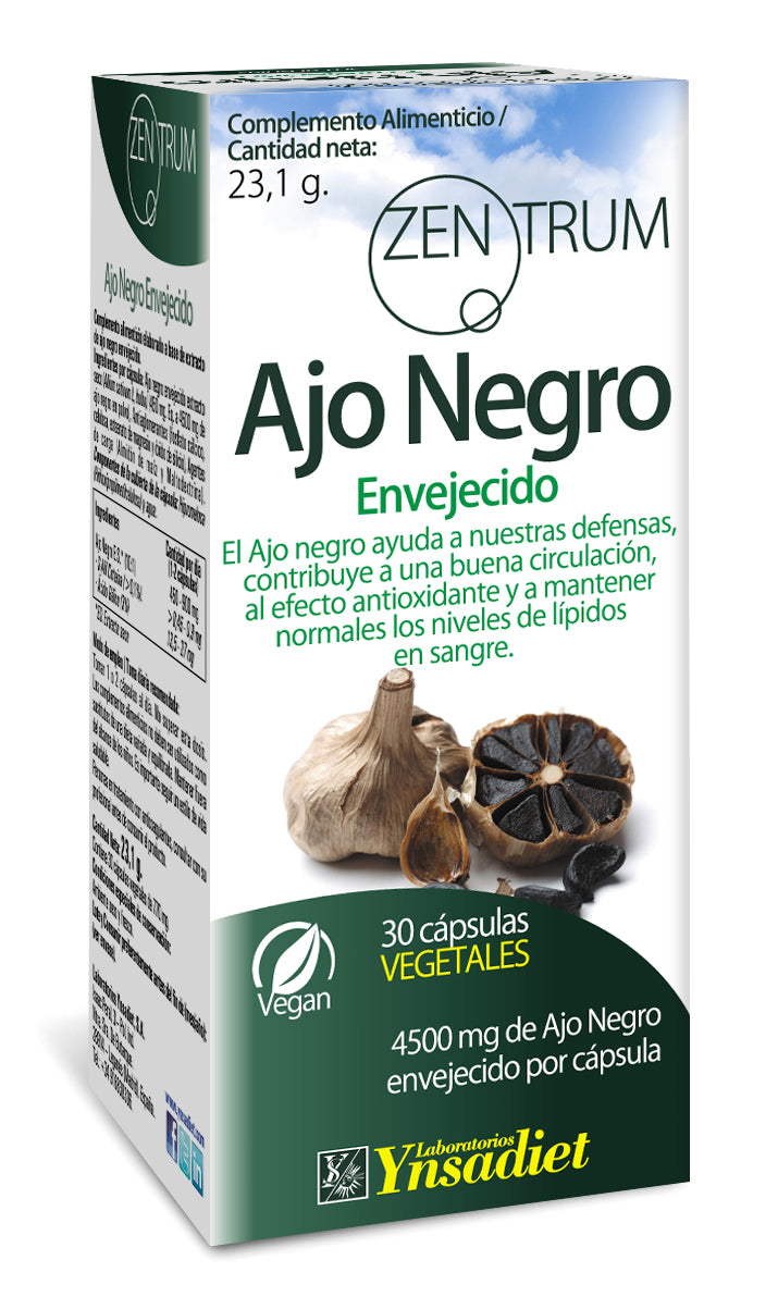 Ynsadiet Zentrum Extracto Ajo Negro Envejecido 30 Caps