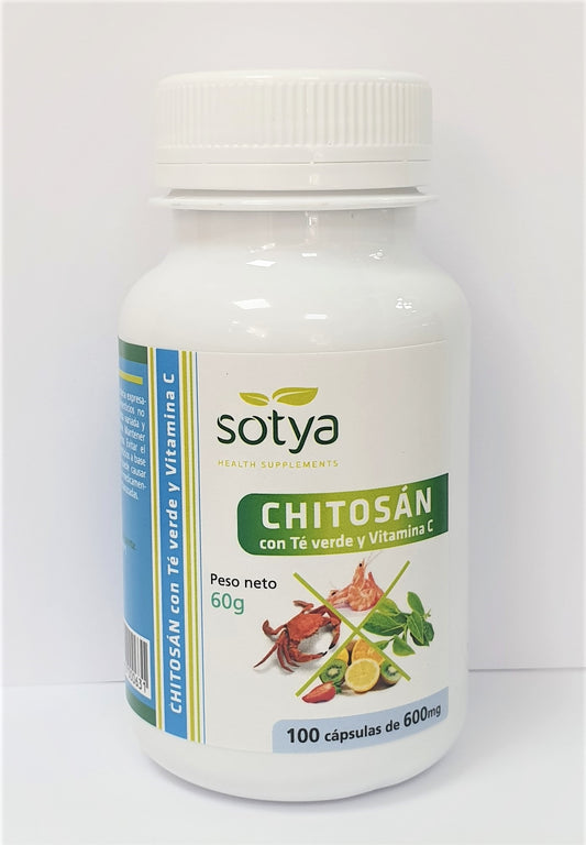 Sotya Chitosan Thé Vert Vit C 100 Caps