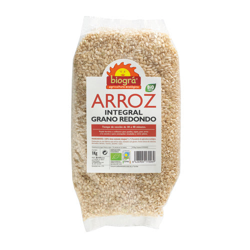 Biográ Arroz Integral Redondo 1kg Biogra Bio