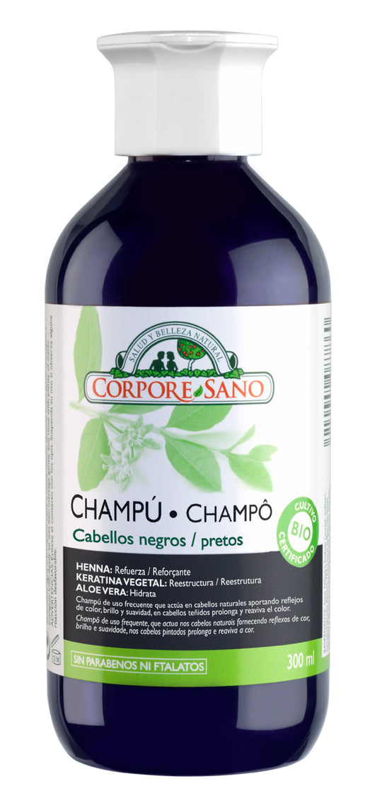 Corpore Champu Henné 300ml Cabellos Negros Bio