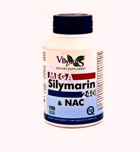 V.byotic Mega Silymarin 240 y Glutation Rabano Ne 100 Caps