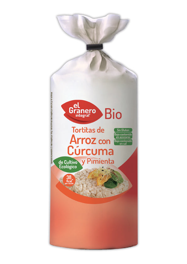 Granero Tortitas De Arroz Con Curcuma y Pimienta Bio 115g