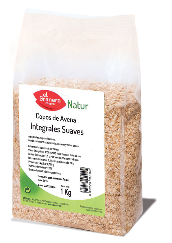 Granero Copos Suaves De Avena Integral 1 Kg