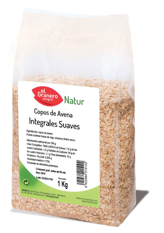 Granero Copos Suaves De Avena Integral 1 Kg